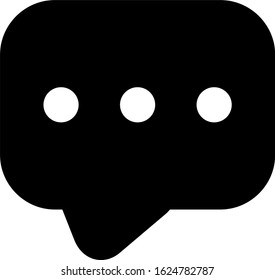 Message vector icon, speech bubble symbol. Modern, simple flat vector illustration for web site or mobile app