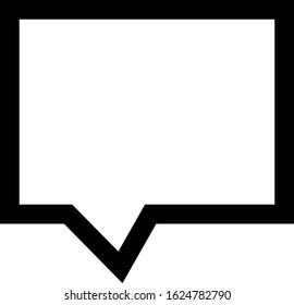 Message vector icon, speech bubble symbol. Modern, simple flat vector illustration for web site or mobile app