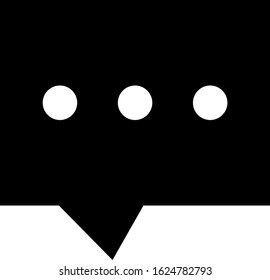 Message vector icon, speech bubble symbol. Modern, simple flat vector illustration for web site or mobile app