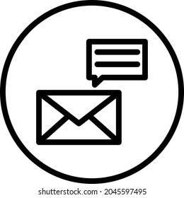 Message Vector icon that can easily modify or edit


