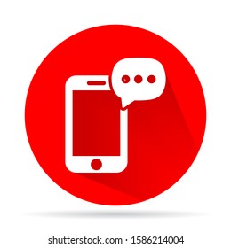 Message vector Icon in trendy flat style isolated on grey background. Sms symbol for your web site design, vector Icon logo, app, UI. vector Icon illustration, EPS 10.