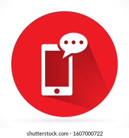 Message vector Icon in trendy flat style isolated on grey background. Sms symbol for your web site design, vector Icon logo, app, UI. vector Icon illustration, EPS 10.