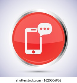 Message vector Icon in trendy flat style isolated on grey background. Sms symbol for your web site design, vector Icon logo, app, UI. vector Icon illustration, EPS 10.