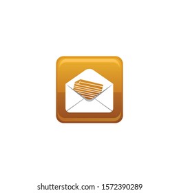 Message vector icons on a white background