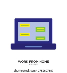 Message vector illustration flat design