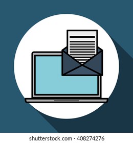 Message vector illustration , vector icon