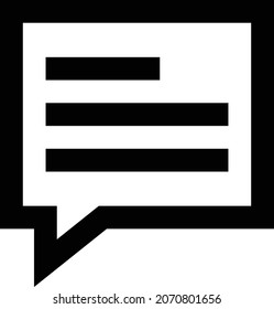 message vector illustration isolated on a transparent background. storke vector icons for concept or web graphics.