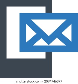 Vektorgrafik der Nachricht einzeln auf transparentem Hintergrund. glyph-Vektorsymbole für Konzept- oder Web-Grafiken.