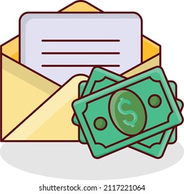 ilustración de vector de mensaje en un fondo transparente. Símbolos de calidad superior. Iconos planos de línea vectorial para el diseño de conceptos y gráficos. 
