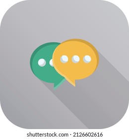 ilustración de vector de mensaje en un fondo transparente.Símbolos de calidad premium.Icono plano de línea vector para el diseño de concepto y gráfico.
