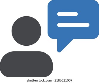 ilustración de vector de mensaje en un fondo transparente.Símbolos de calidad premium.Icono vectorial de glifos para diseño de concepto y gráfico.
