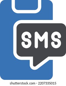 message Vector illustration on a transparent background. Premium quality symmbols. Glyphs vector icons for concept and graphic design. 
