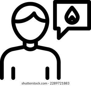 message Vector illustration on a transparent background. Premium quality symmbols. Thin line vector icons for concept and graphic design.