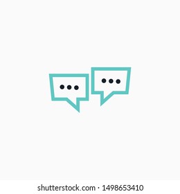 Message Vector Logo Stock Illustration