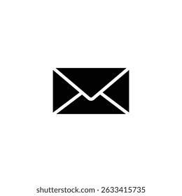 Message vector solid Icon isolated on white background. Email or News Illustrations - Vector, Sign and Symbol for Design, Presentation, Website or Apps Elements.