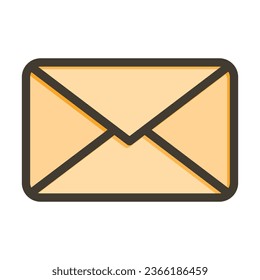Message Vector Thick Line Filled Colors Icon For Personal And Commercial Use.
