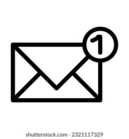 Message Vector Thick Line Icon For Personal And Commercial Use.
