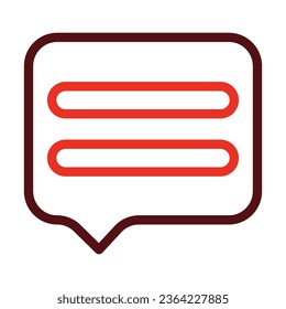 Message Vector Thick Line Two Color Icons For Personal And Commercial Use.
