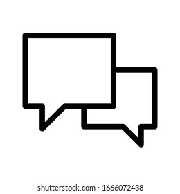 message vector thin line icon 