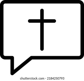 message vector thin line icon