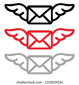 message wing icon