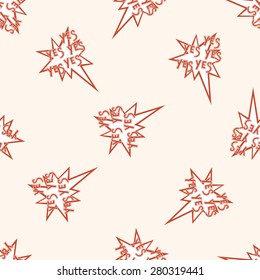 message word yes , cartoon seamless pattern background