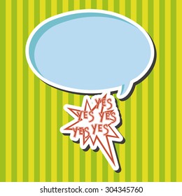 message word yes theme elements