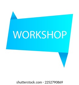 Message workshop. Education, knowledge concept. Vector illustration.
