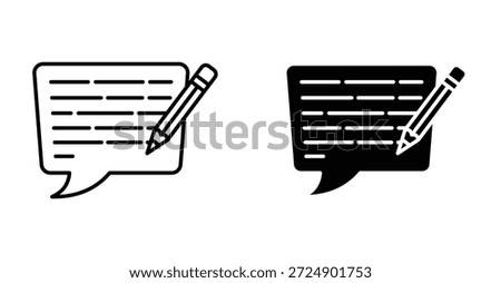 Message writing icon graphic design. Vector icon illustrations