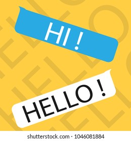 Message with yellow background vector icon illustration