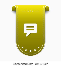 Message Yellow Vector Icon Design