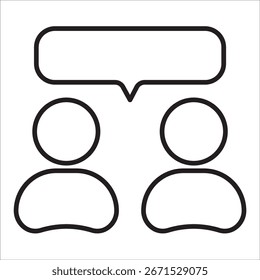 Message,dialog,chat ,speech buble stock icon outline vector