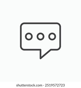 Messagelinesimple icon in line style.