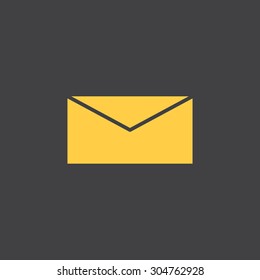 Message,mail,envelope flat simple style icon. Vector EPS8