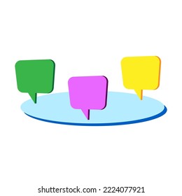 Messages in arabic style. Message notification. Travel concept. Social media chat. Vector illustration. Stock image. 