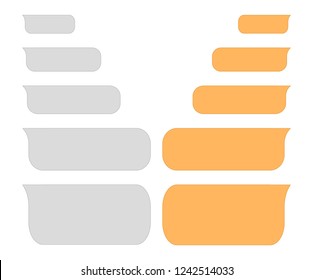 Messages bubbles. Chat online. 