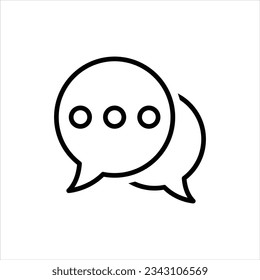 Icono del vector de conversación de chat de mensajes