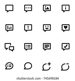 Messages Communication Icons