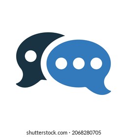 Messages, communication, sms icon. Simple editable vector design isolated on a white background.