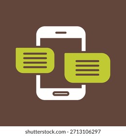 Mensajes Icono gráfico de Vector creativo