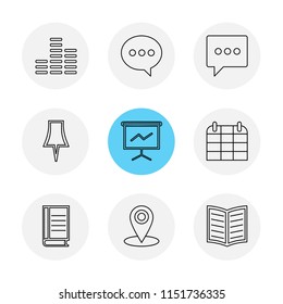 messages  email  document  speaker sound  mute  file  folder  search  focus  target  icon vector design  flat  collection style creative  icons