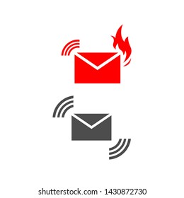 messages email icon logo vector on a white background in modern design style