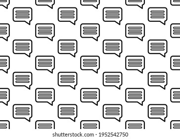 Messages. Geometric seamless pattern for design.