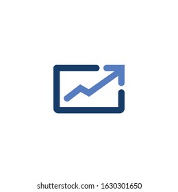 messages grow mail logo design vector 