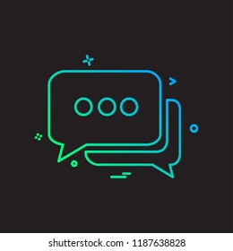 Messages icon design vector