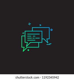 Messages icon design vector