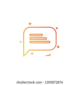 Messages icon design vector