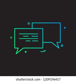Messages icon design vector