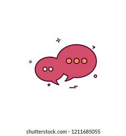 Messages icon design vector