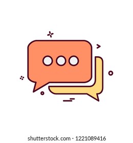 Messages icon design vector